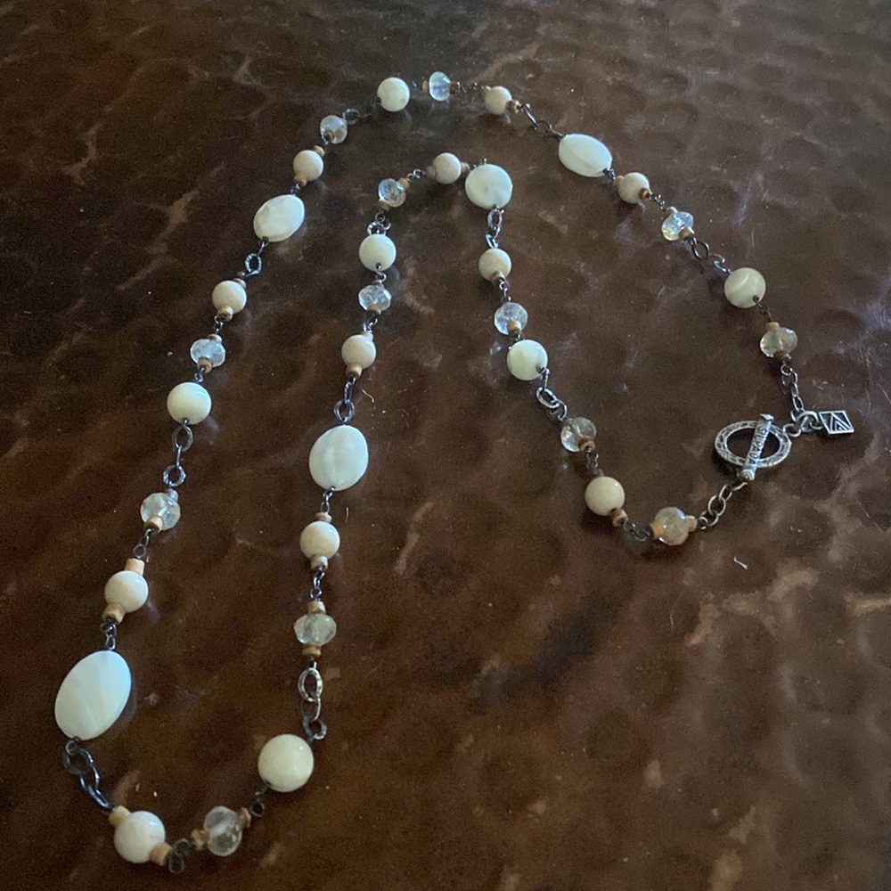 Silpada Long gated precious stones and sterling silver aprox 17 1/2 inches long